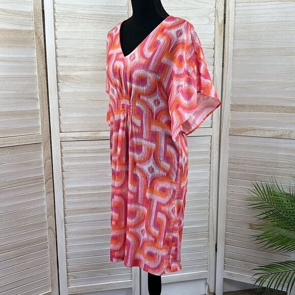 Vilagallo Ikat Kaftan Cover Up Dress 38 / 6 - Picture 12 of 14